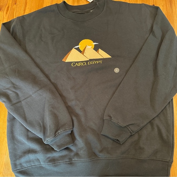 NWT Pacsun Cairo Egypt Embroidered Crew Neck Sweatshirt men’s L - Picture 6 of 8